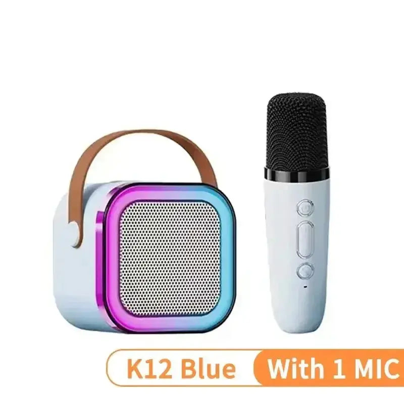 SoundPulse K12 Karaoke Machine Portable Bluetooth Speaker With One Or Two Wireless Microphones For Family Fun