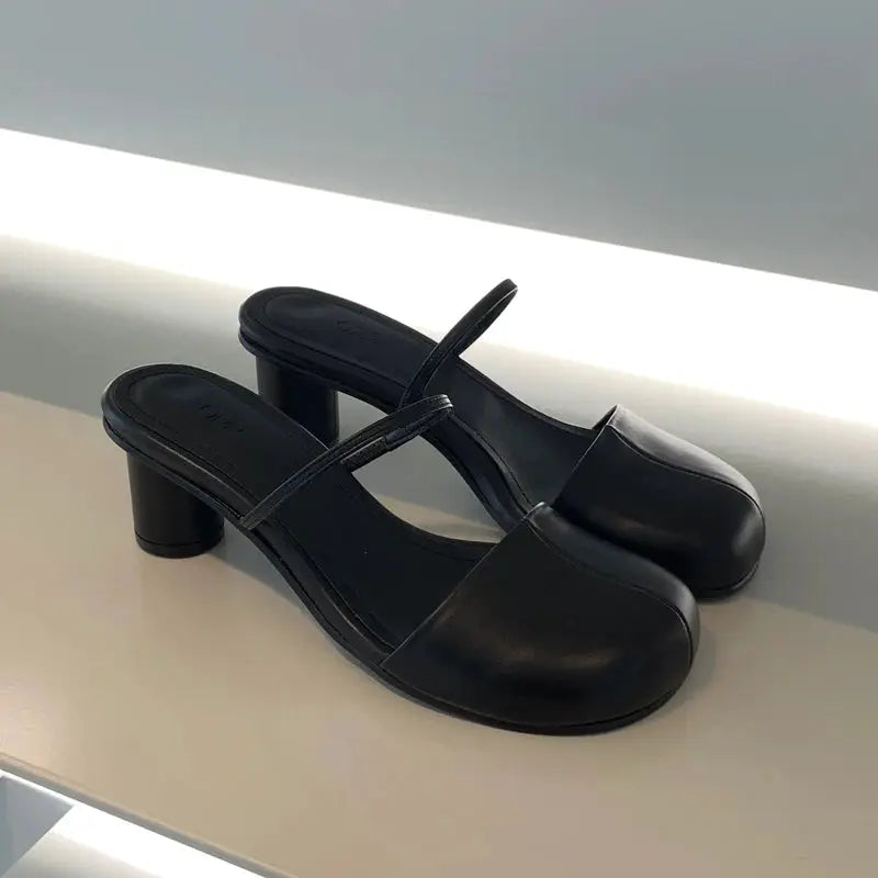 Women's Summer Mules Slippers Slip On Slingback Sandals Cover Toe For Outdoor Street Style And Comfort
