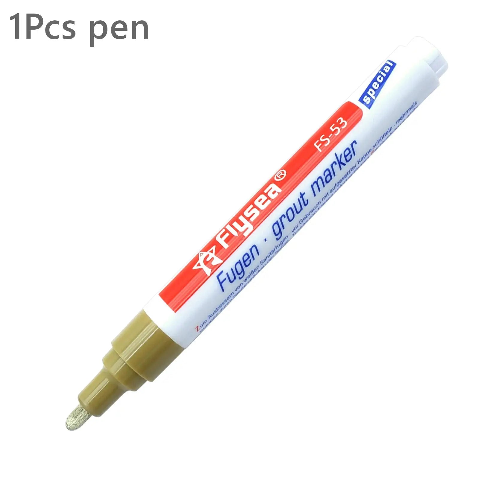 Grout marker pen for tiles; waterproof wall seam pen in beige with beige tip, Simples Market
