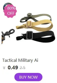Nylon tactical straps with quick-release buckles in black, tan, and olive (3-pack)
