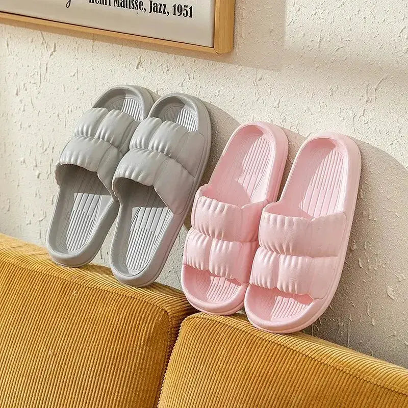 HomeComfort Soft Bottom Slippers Unisex Non Slip EVA Bath Slippers With Cushioned Sole For All Day Comfort