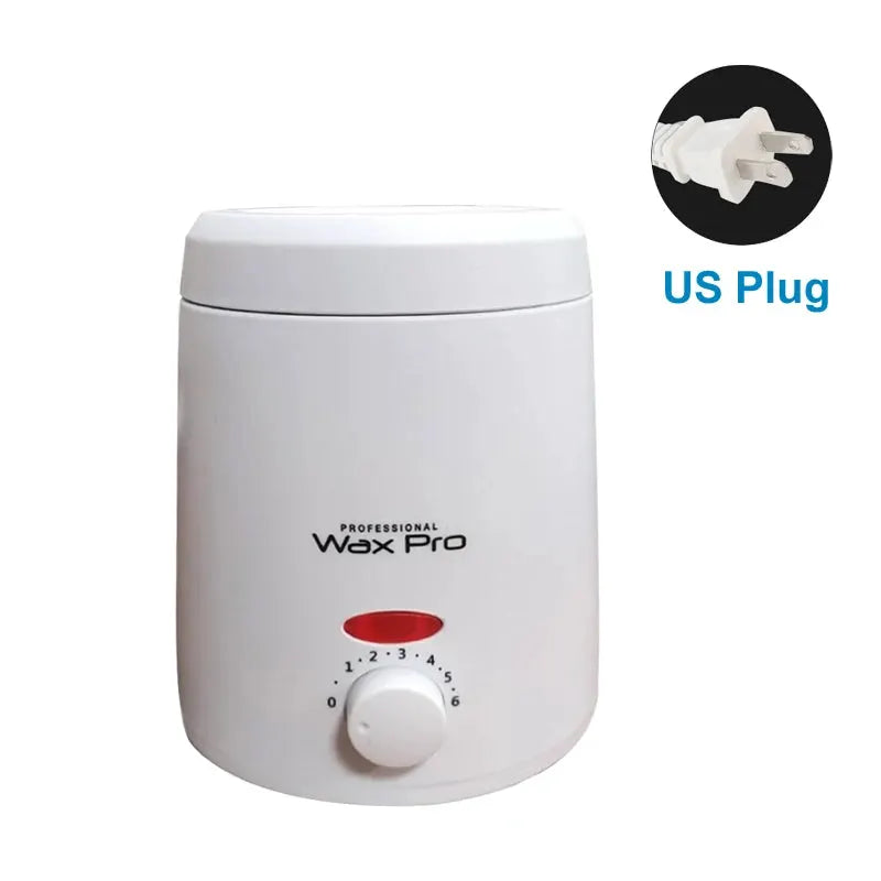 White 200ml wax heater with dial control, Simples Market Wax Pro, US plug