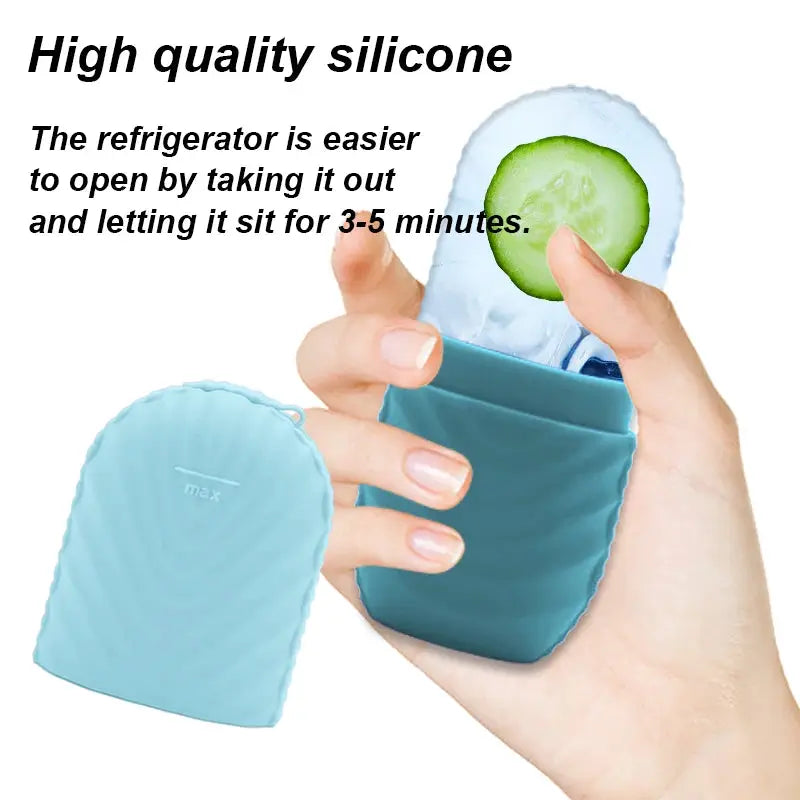 Facial Beauty Applicator Skin Care Tool Ice Shaving Massage Silicone Ice Mold For Cooling Facial Therapy And Rejuvenation