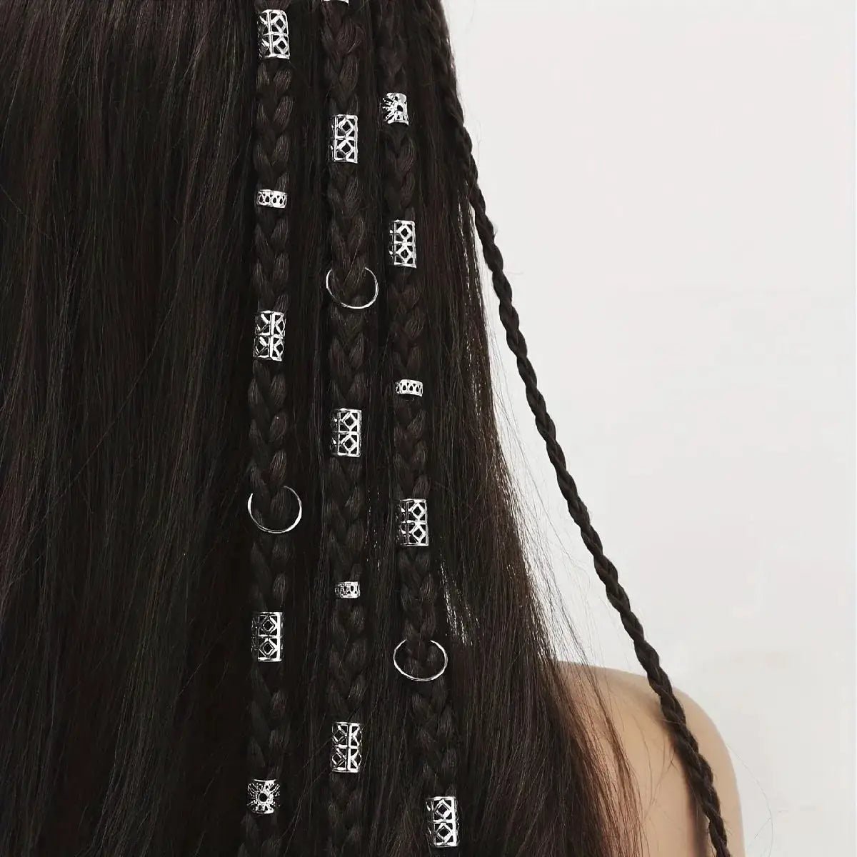 80 Pcs Dreadlock Hair Beads Zinc Alloy Jewelry for Braids Locs Hair Accessories for Girls and Women - Simples Market
