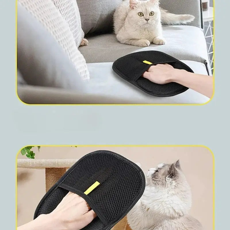 Pet Hair Remover Gloves Portable Washable For Clothes Hair Dehairing Tool Pet Cleaning Accessories