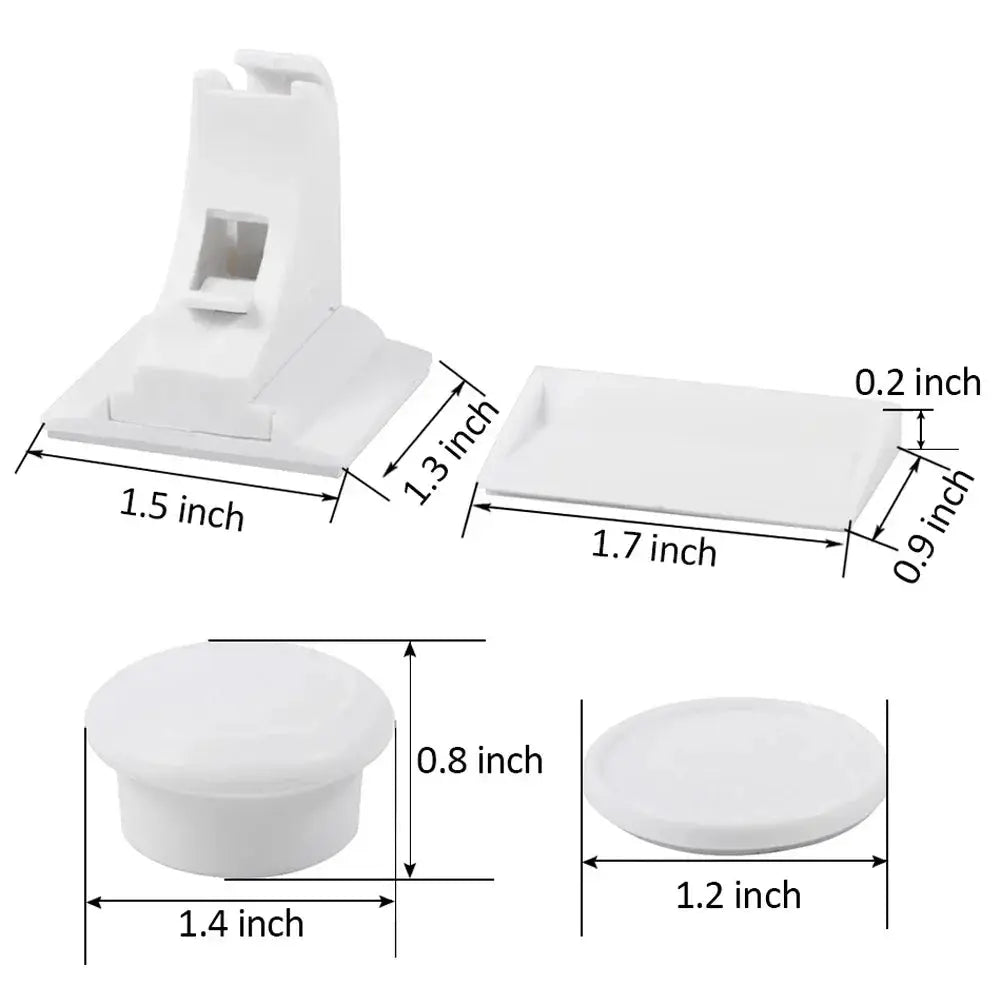 Baby Safety Lock by Simples Market, white magnetic cabinet/drawer latch set of 4.