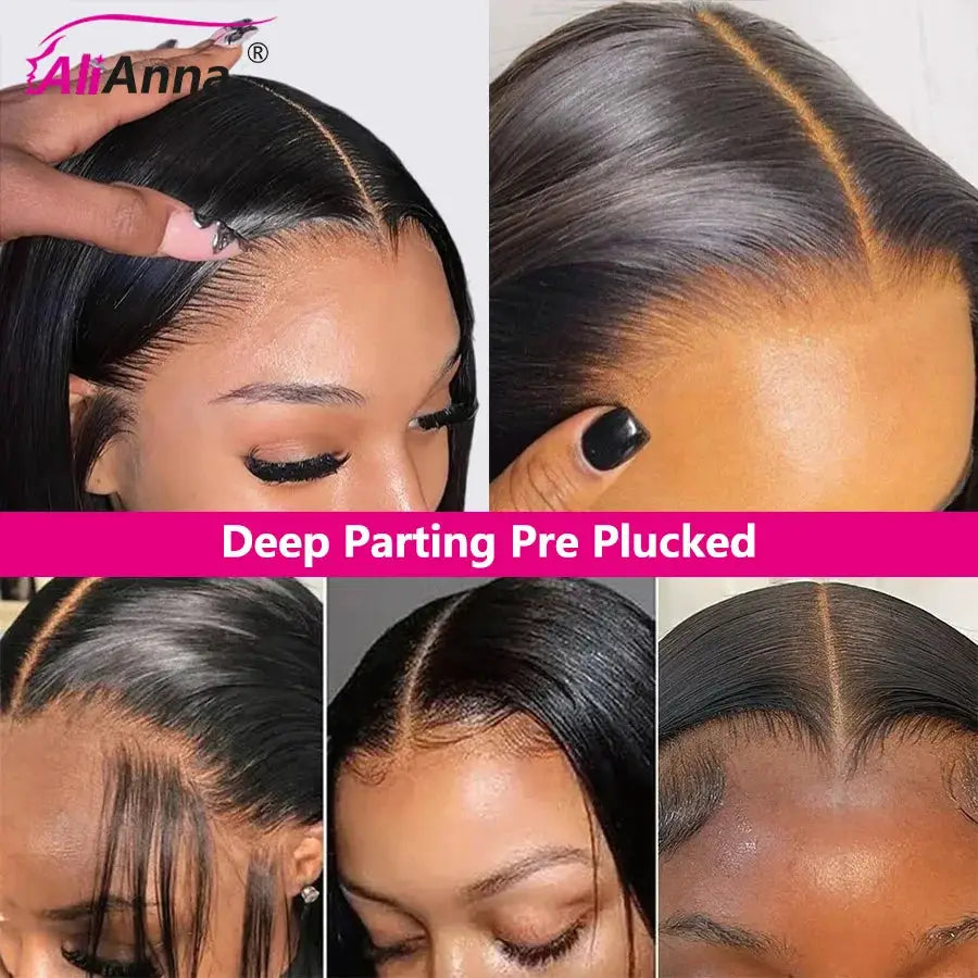 Body Wave HD Lace Closure Wig, black, AliAnna logo