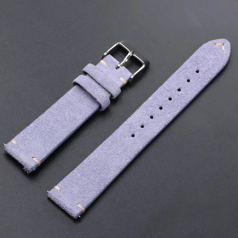 CalfskinCo Quick Release Suede Watch Strap For Seiko 18mm 20mm 22mm And Huawei GT3 GT4 14mm 16mm Calfskin Wristband