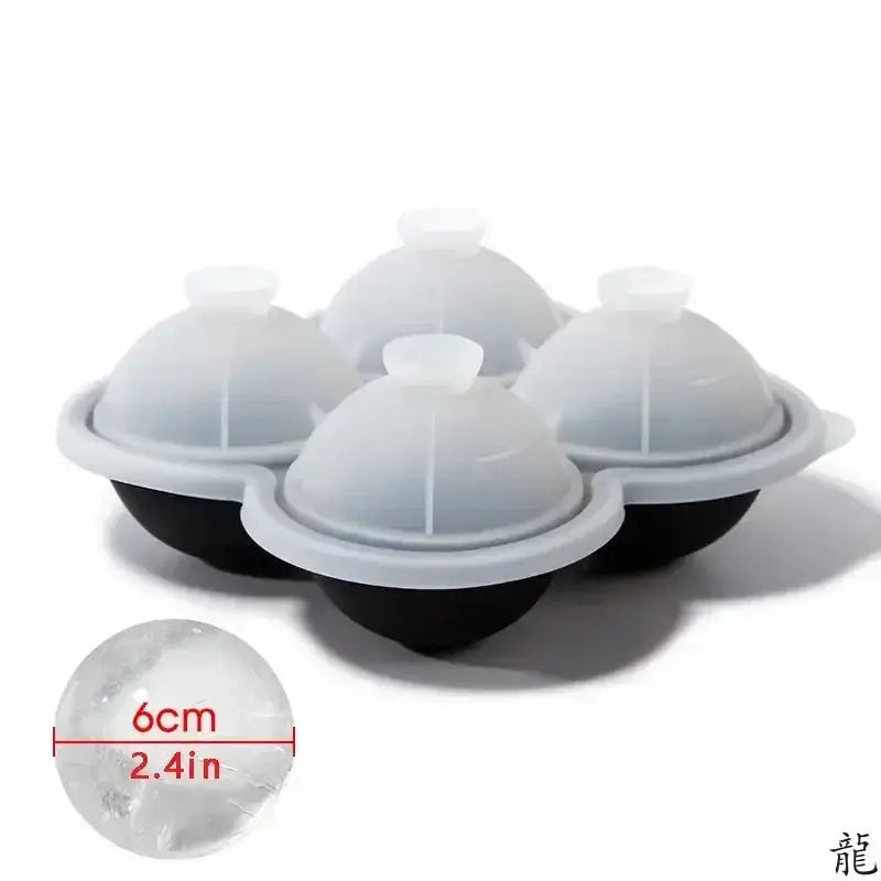 Large Silicone Ice Cube Tray 1pc Easy Release No Leakage for Whiskey Cocktails Juice and Parties
