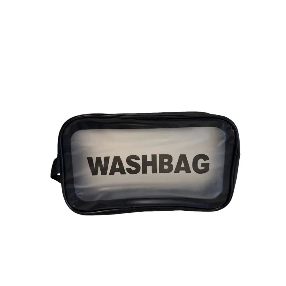 ClearView Portable Cosmetic Bag Large Capacity Dustproof Transparent PVC Travel Organizer For Makeup