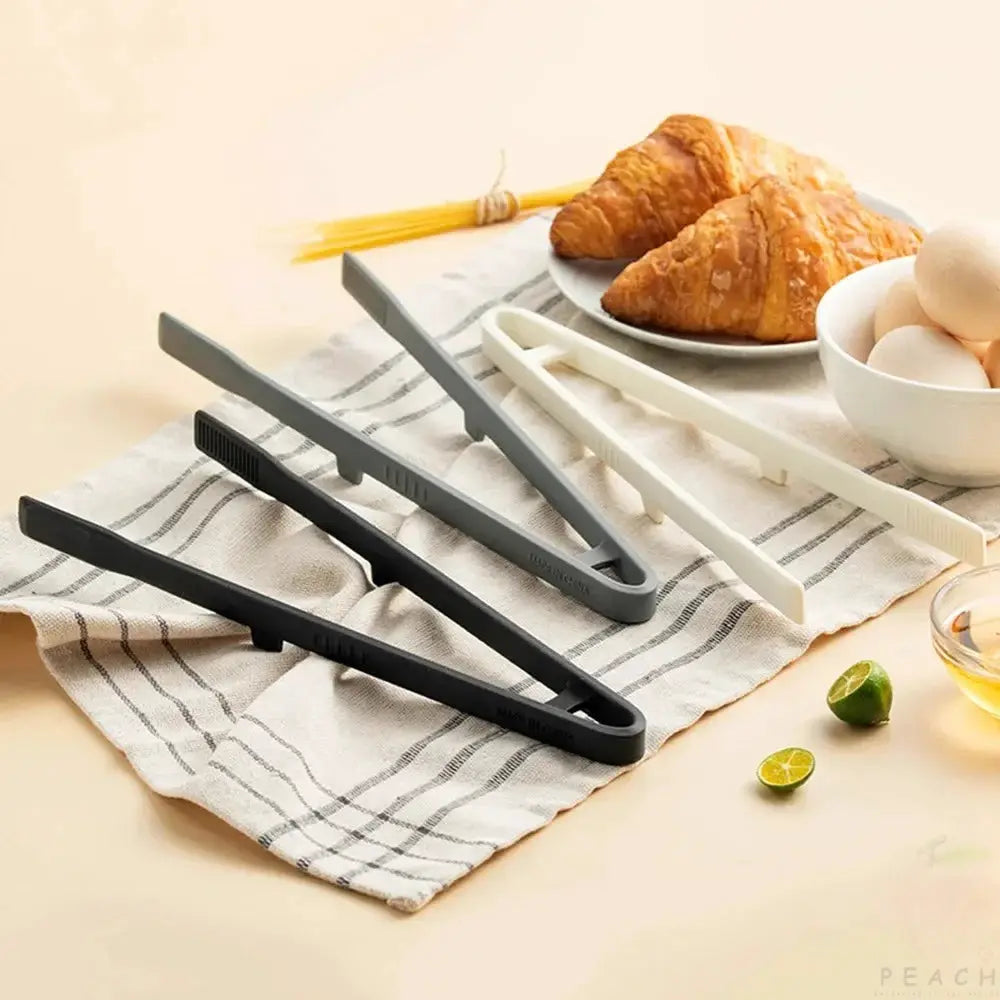 Silicone Grill Tongs Nonstick Heat Resistant BBQ Kitchen Clip For Grilling Cooking Serving Salad