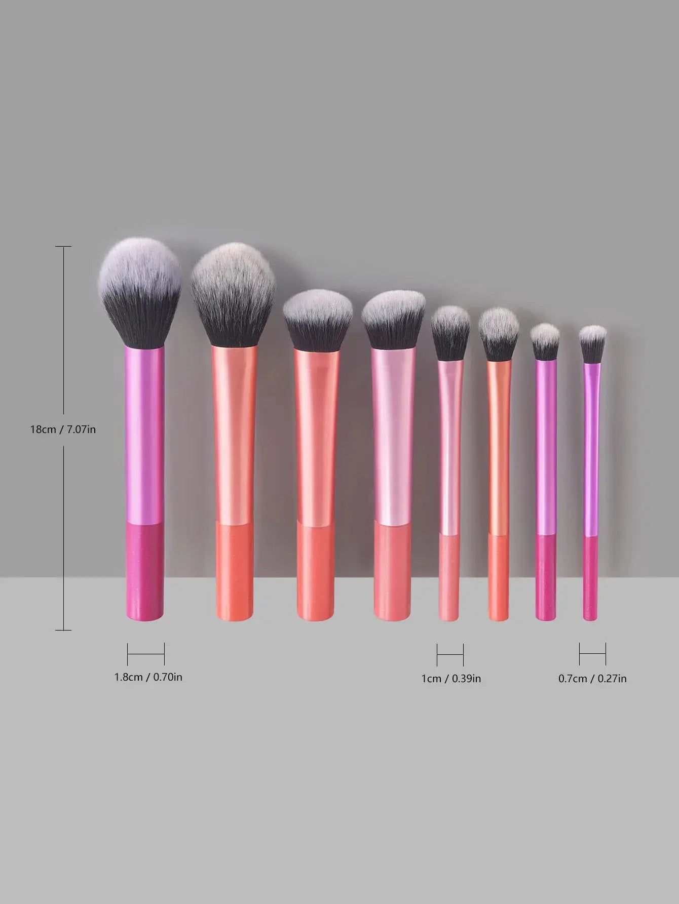 AstraBeauty 8 Piece Pro Makeup Brush Set Premium Synthetic Bristles For Foundation And Blush Easy To Clean Cruelty Free