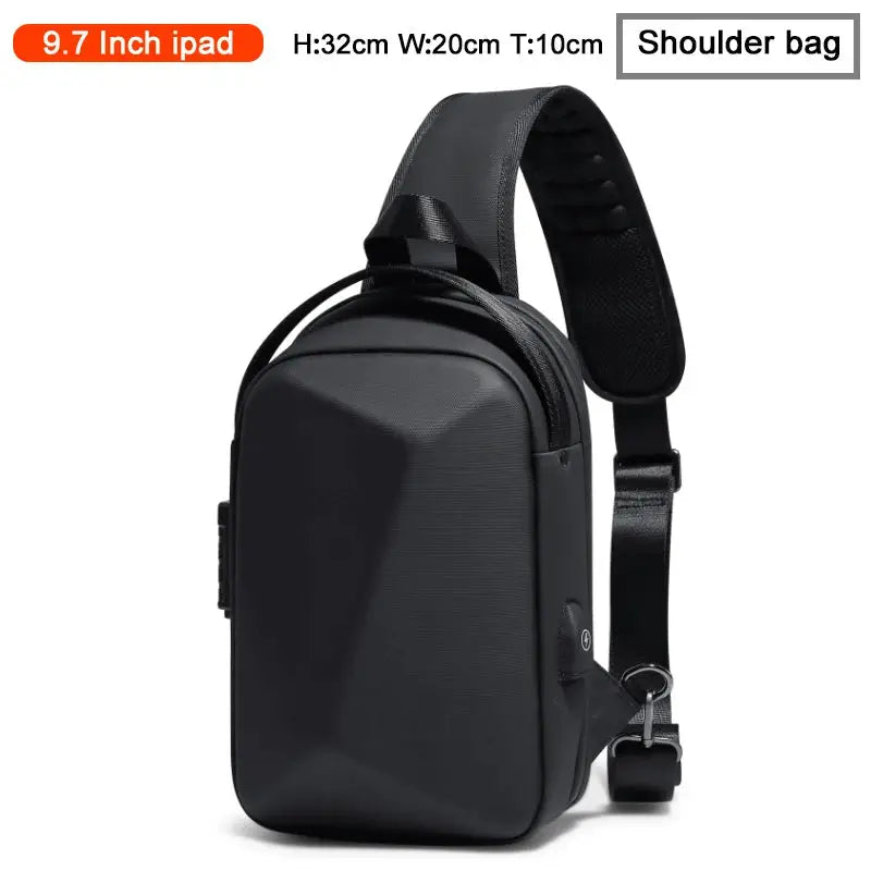 Fenruien black laptop backpack shoulder bag for business travel