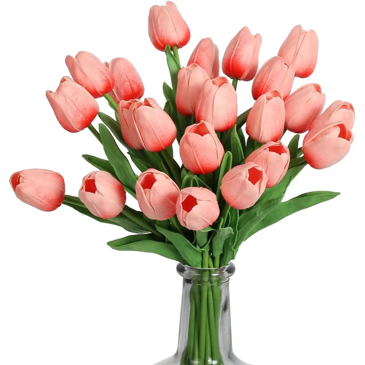Real Touch Tulips And Roses Artificial Flowers Scrapbooking Vase Home Decor Wedding Garden Arch Garland 10 Or 30 Pieces