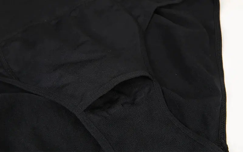 Miss Moly men's high-waist shapewear shorts, black, double-layer tummy control by Simples Market