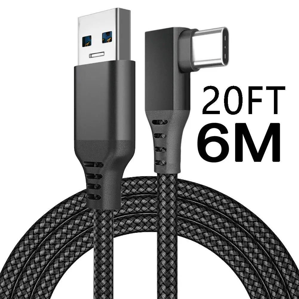 USB A to USB C VR Link Cable 5m For Oculus Quest And Quest 2 Data Transfer And Fast Charging