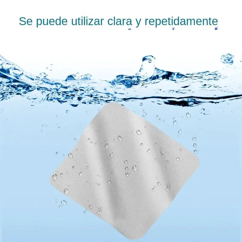Simples Market polishing cloth for Apple devices, nano-texture microfiber screen cleaner, white square cloth