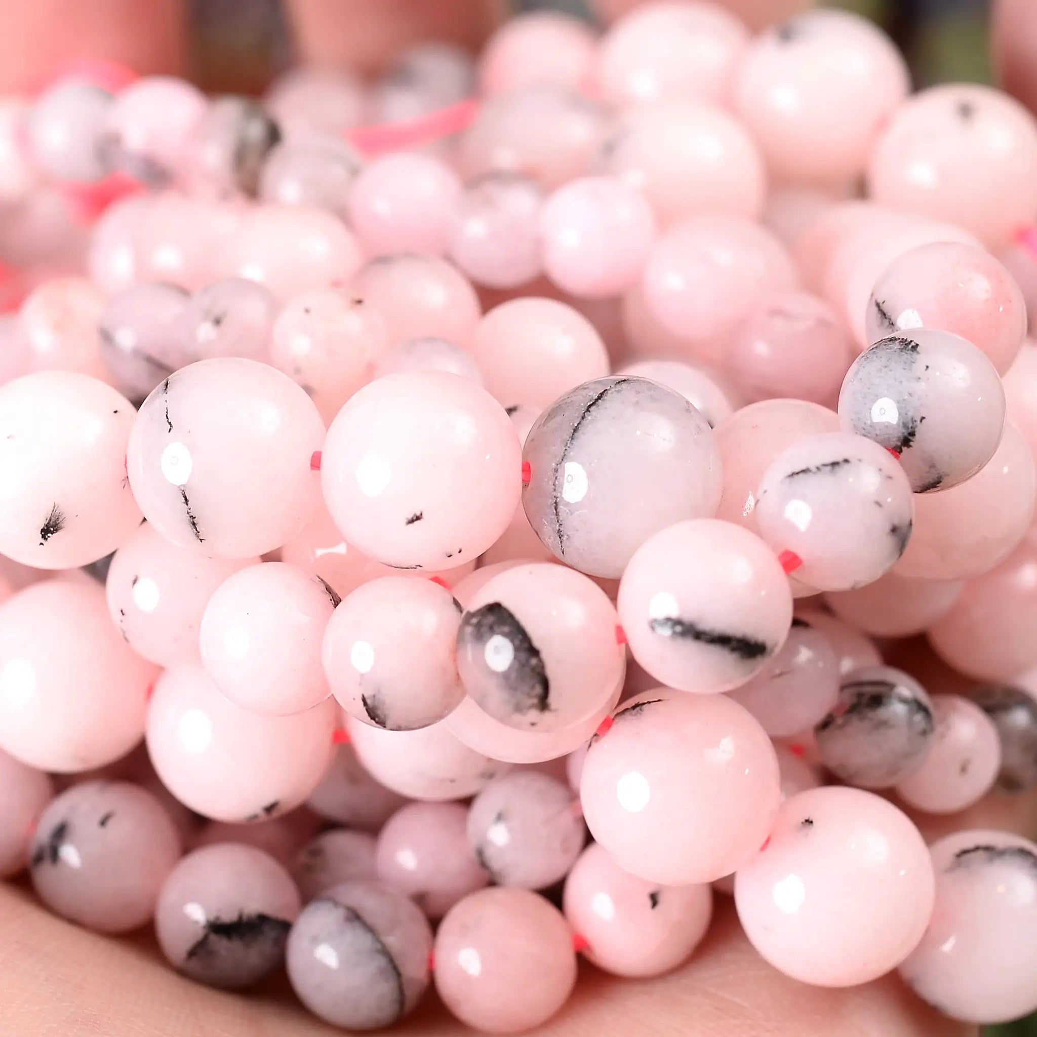 Natural Stone Beads Lava Jasper Tiger Eye Quartz Agate Round Beads 4 To 12mm For Jewelry Making DIY Bracelet Accessories