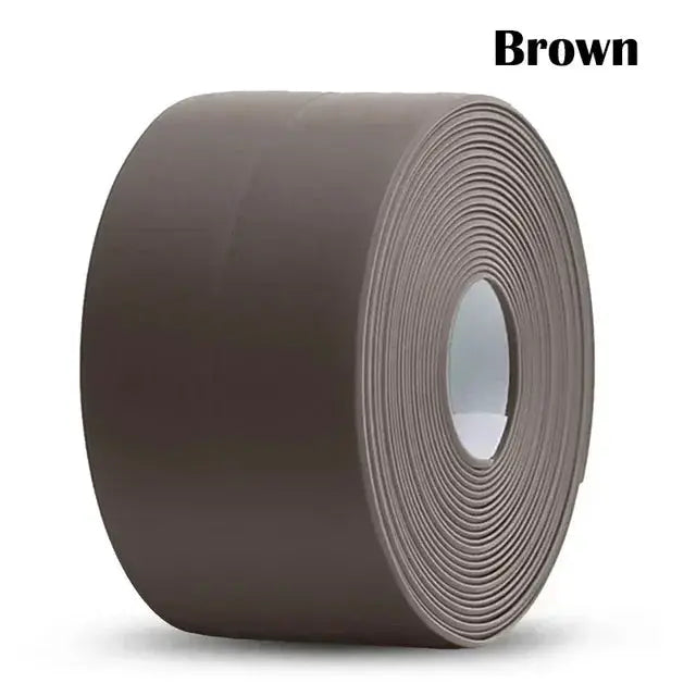 Waterproof PVC Self Adhesive Sealing Tape For Bathroom Kitchen Sink Caulk Mold Proof Seal Strip