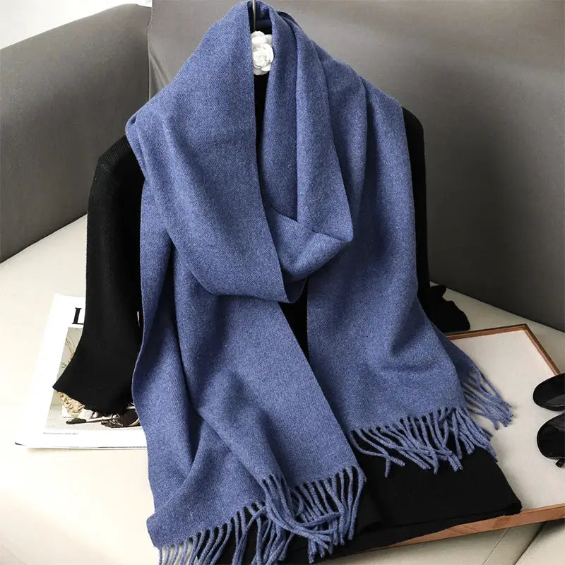 Brand 62 Womens Long Cashmere Blend Winter Scarf Hijab Shawl Wrap For Outdoor Warmth