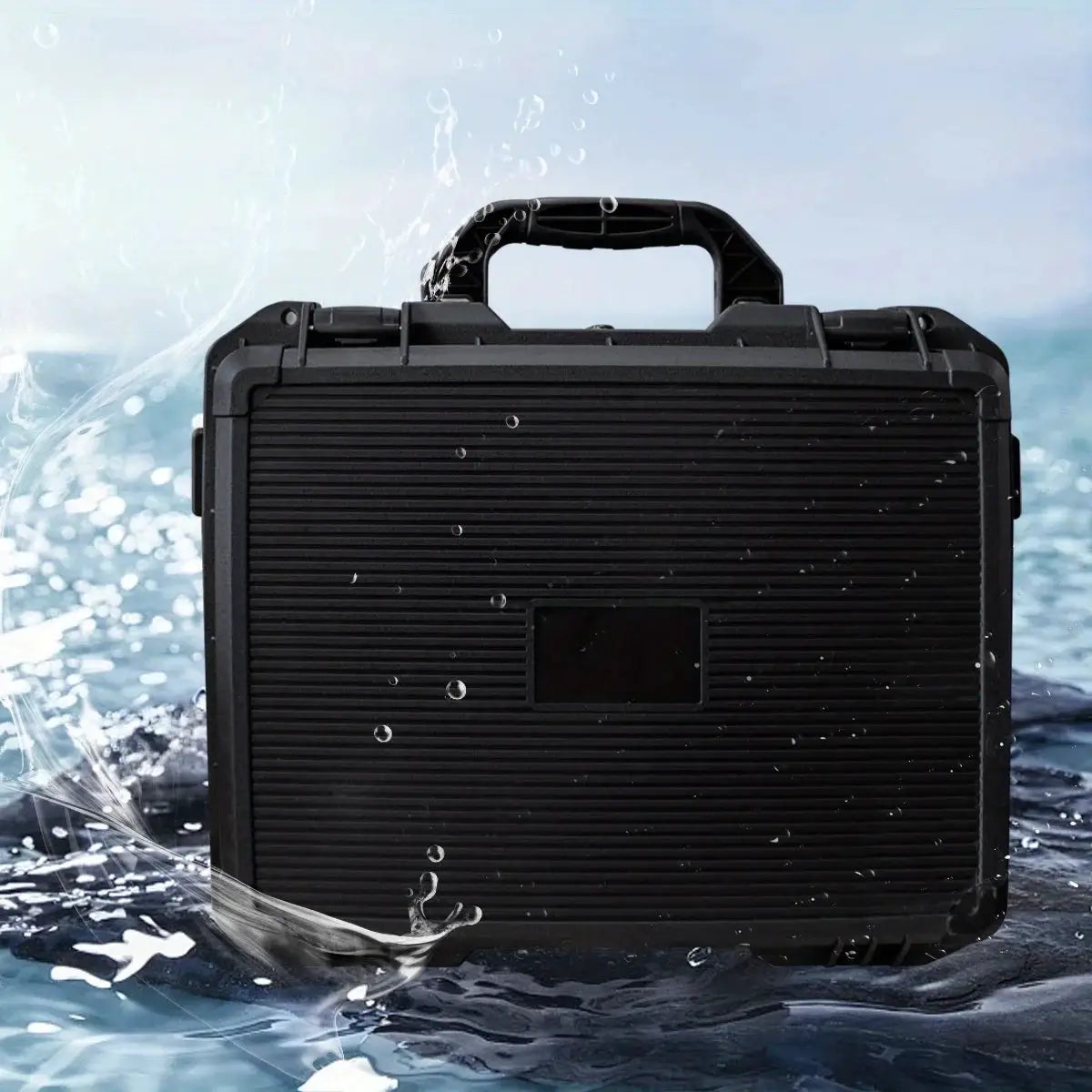 Simples Market black hard-shell tool storage case with foam padding, waterproof and shockproof