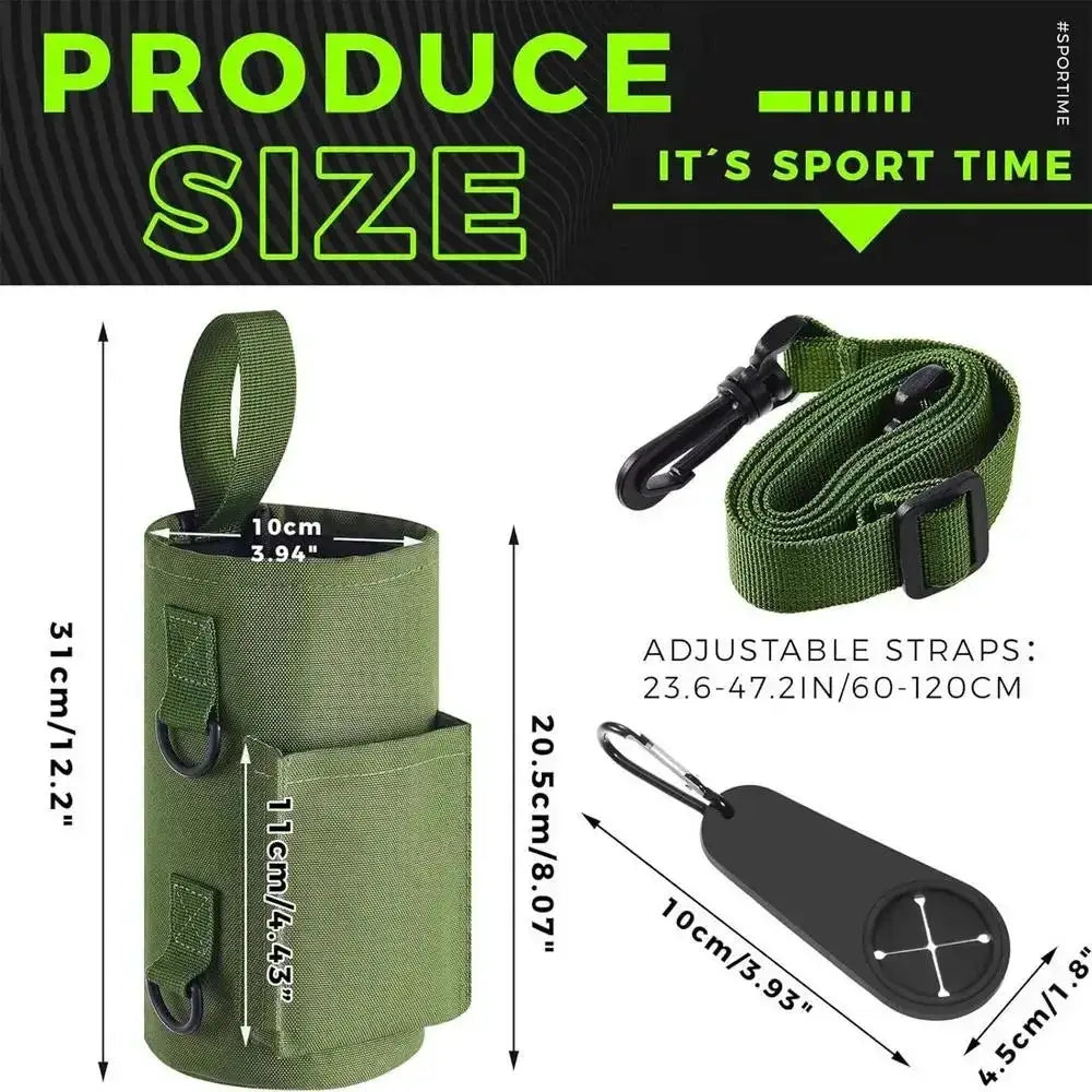 MagGrip Magnetic Gym Water Bottle Bag Non Slip Design Portable Hydration Carrier For Easy Access