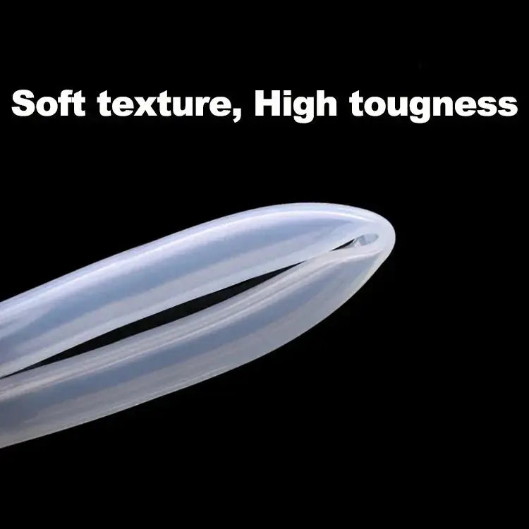 Food Grade Clear Silicone Hose Transparent Tube 0.2m Length 12mm Outer Diameter Flexible Non Toxic