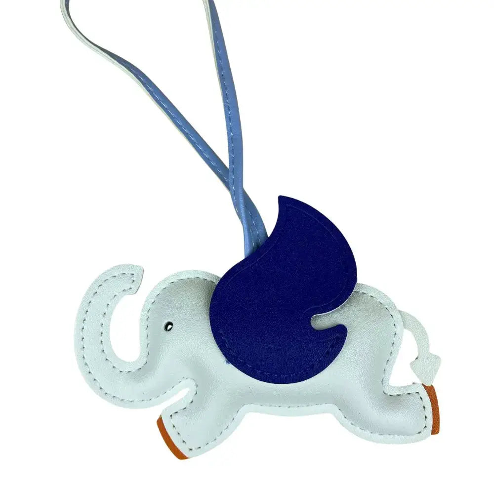 Elephant Bag Charm For Purse And Keys Multi Color PU Leather Accessory For Backpack