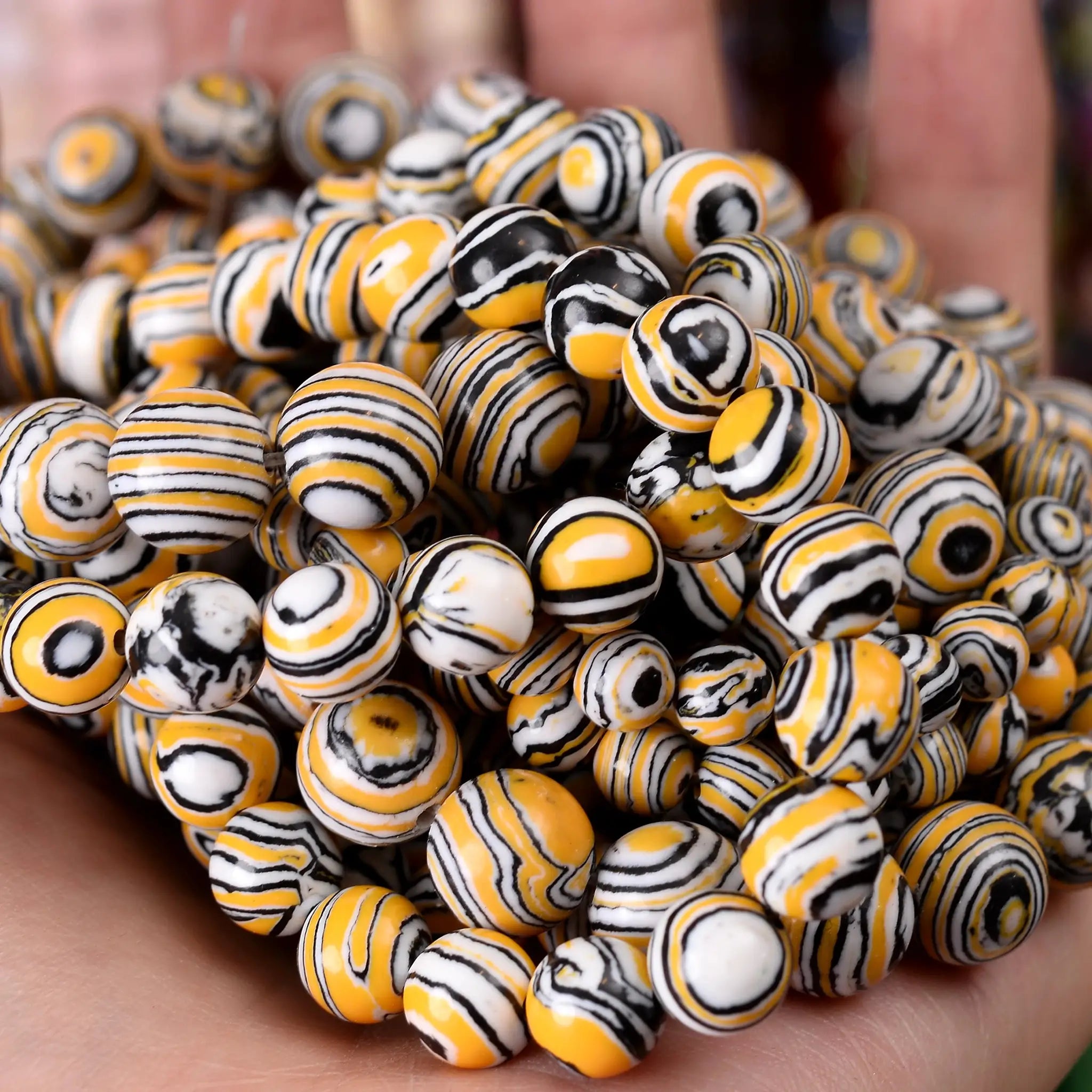 Natural Stone Beads Lava Jasper Tiger Eye Quartz Agate Round Beads 4 To 12mm For Jewelry Making DIY Bracelet Accessories