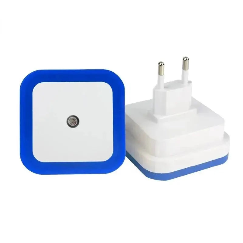 LumaNova Wireless Sensor LED Night Light EU Plug Mini Square Auto On In Darkness Low Power Zero Point Five Watt