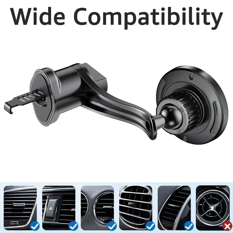 Untoom Magnetic Car Phone Holder for MagSafe Secure Air Vent Mount with 360 Degree Rotation