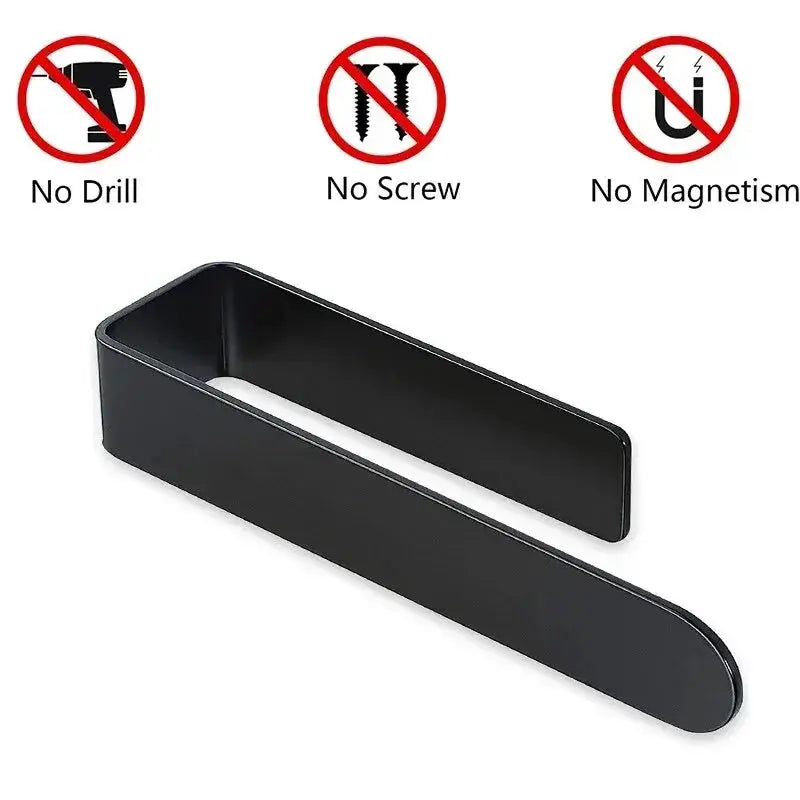 Self Adhesive Towel Rack Stainless Steel Non Drilled Bathroom Kitchen