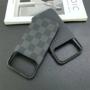 LuxCarbon Slim Carbon Fiber Case For iPhone 17 Pro Max 16 15 14 13 Shockproof Matte Bumper