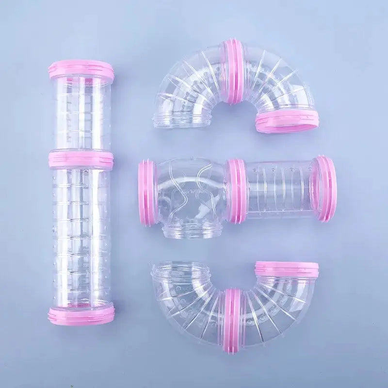 Hamster Cage Renovation External Pipeline Accessories DIY Set For Customizable Tunnel System And Small Pet Toys