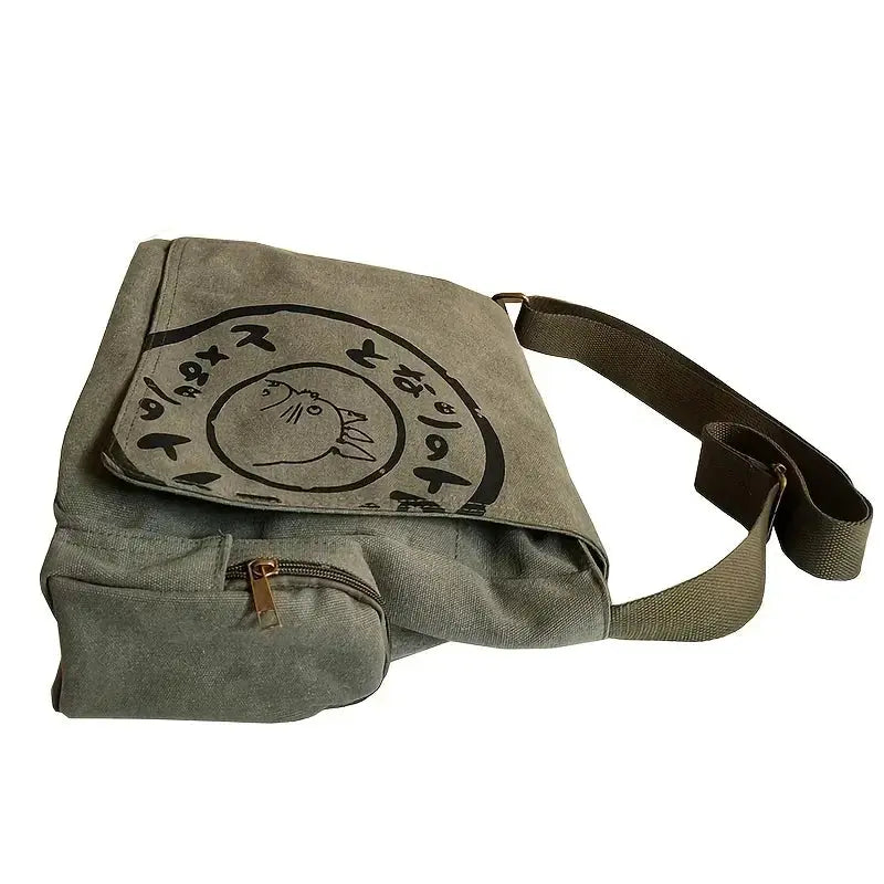 NovaCarry Womens Canvas Shoulder Bag Large Capacity Crossbody With Cartoon Print