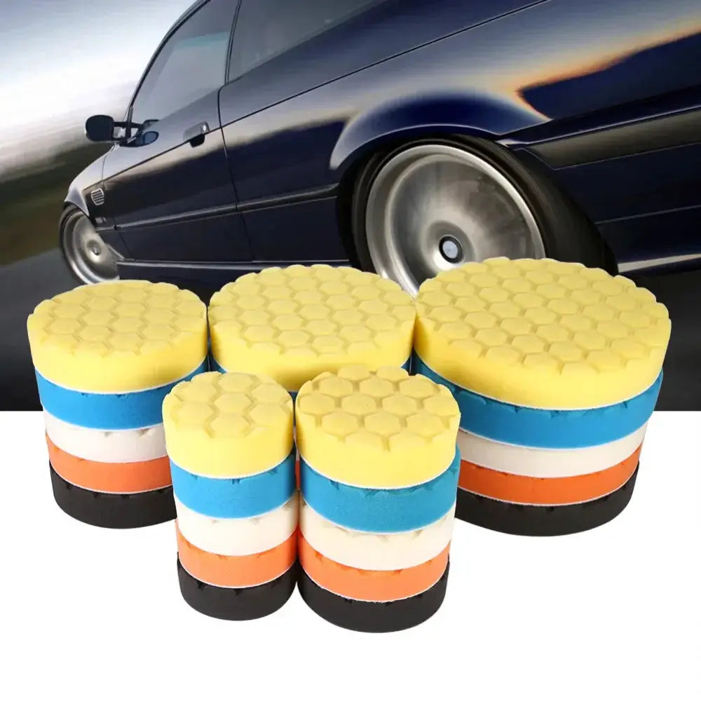 5 Piece Set of Compound Buffing Polishing Pads 3 4 5 6 7 Inch for Car Buffer Polisher Compounding and Waxing