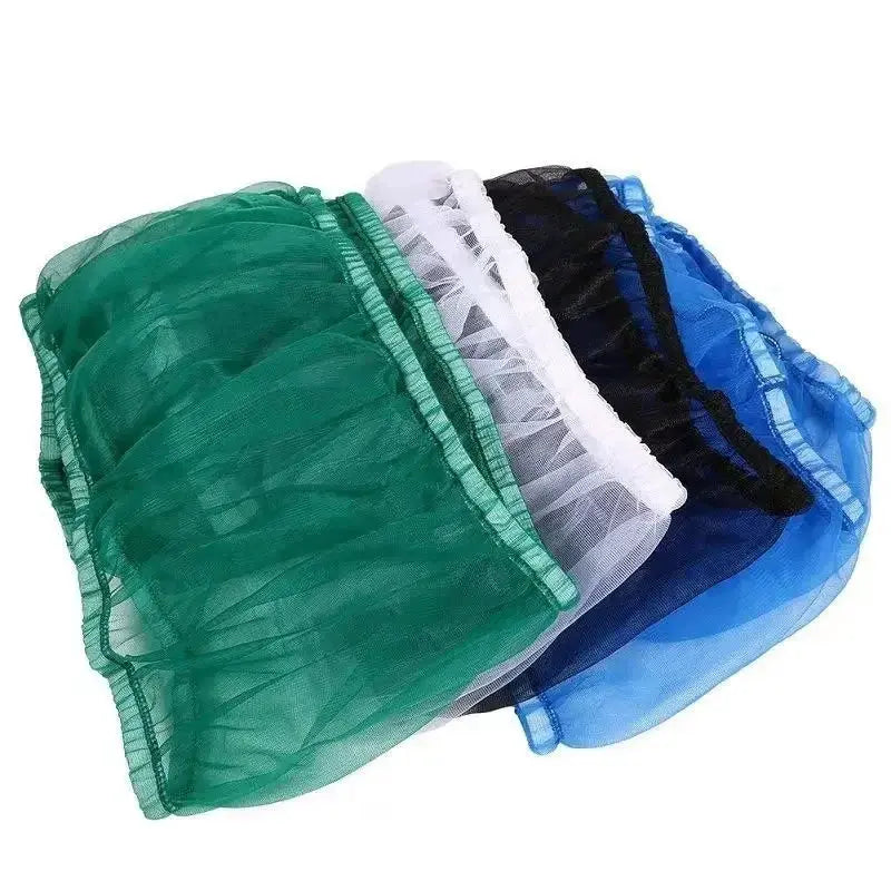 Mesh bird cage covers 4-pack in green, white, black and blue