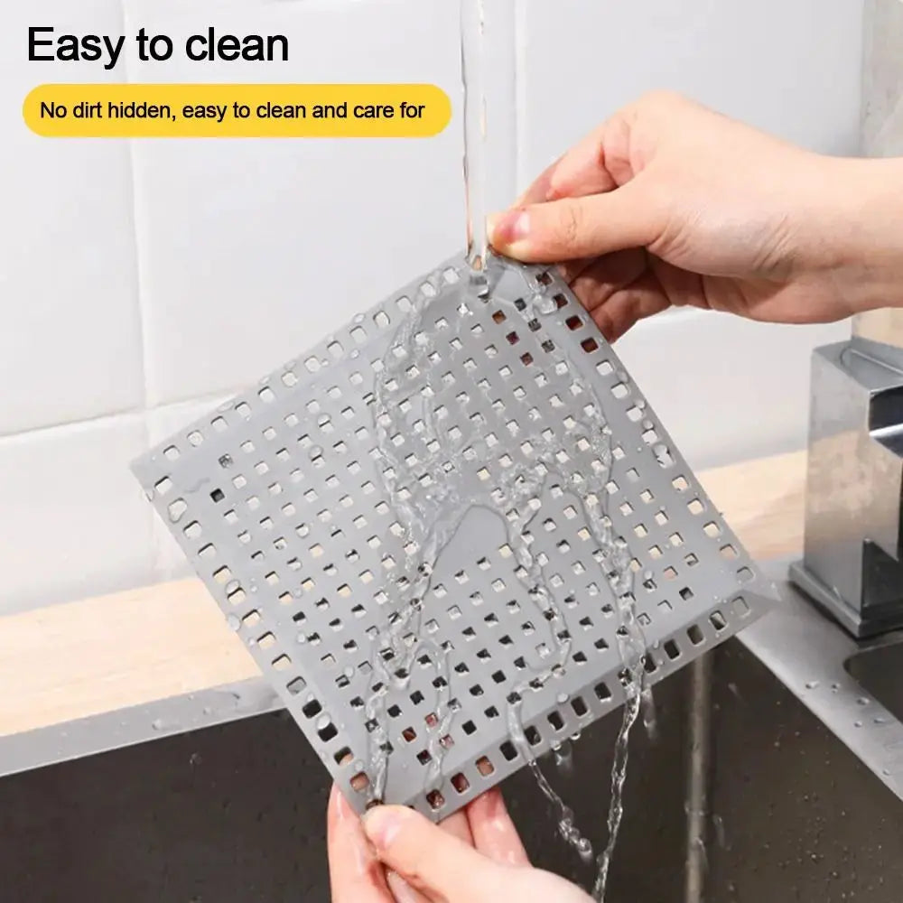 Kitchen sink drain strainer by Simples Market; gray plastic anti-clogging sealing pad, durable