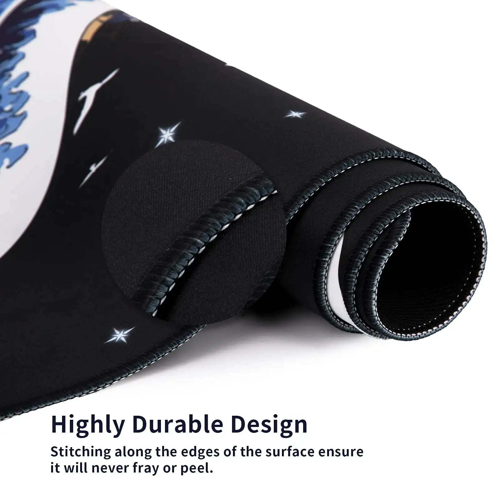 Large Desk Gaming Mouse Pad With Stitched Edges And Non Slip Rubber Base Extended Size For Precision