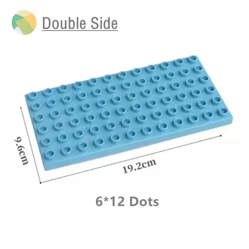9 Sizes Big Building Plastic Blocks Base Plates Compatible With Large Bricks And Assembly Figures For Kids Toys