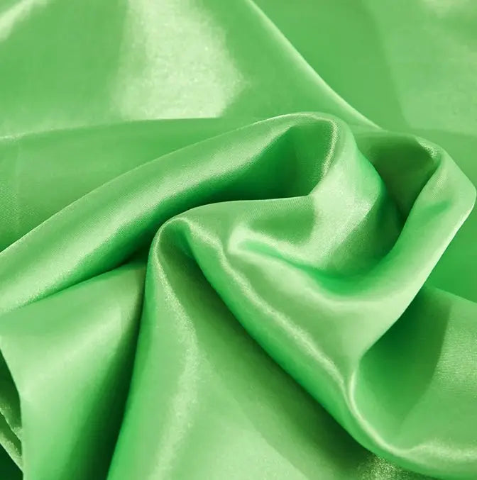 Simples Market green satin pillow cover with smooth glossy fabric