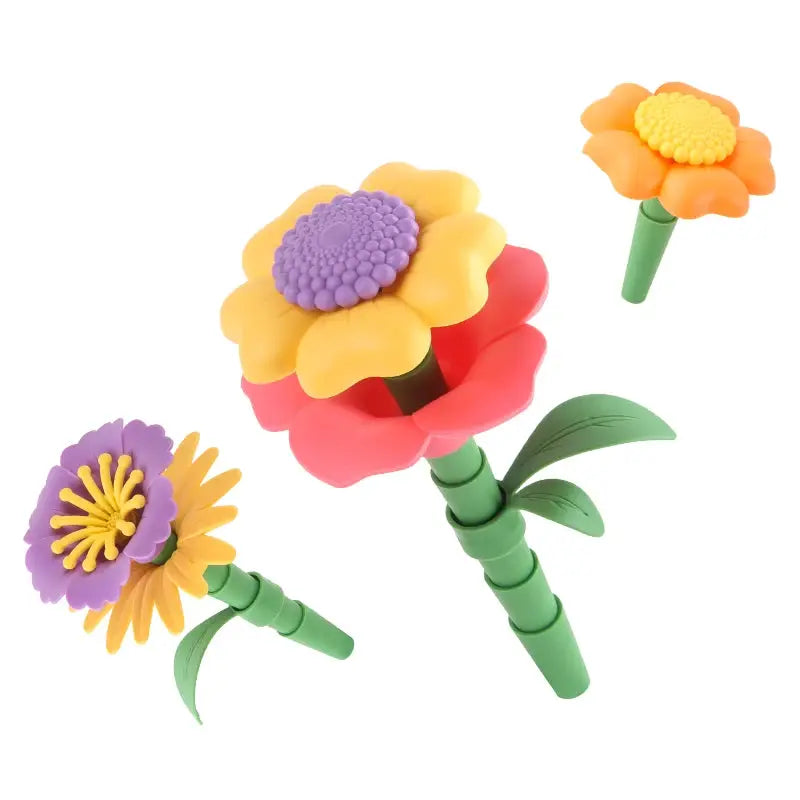 STEM Flower Garden Building Toy For Kids Aged Three To Seven Perfect Gift For Boys And Girls
