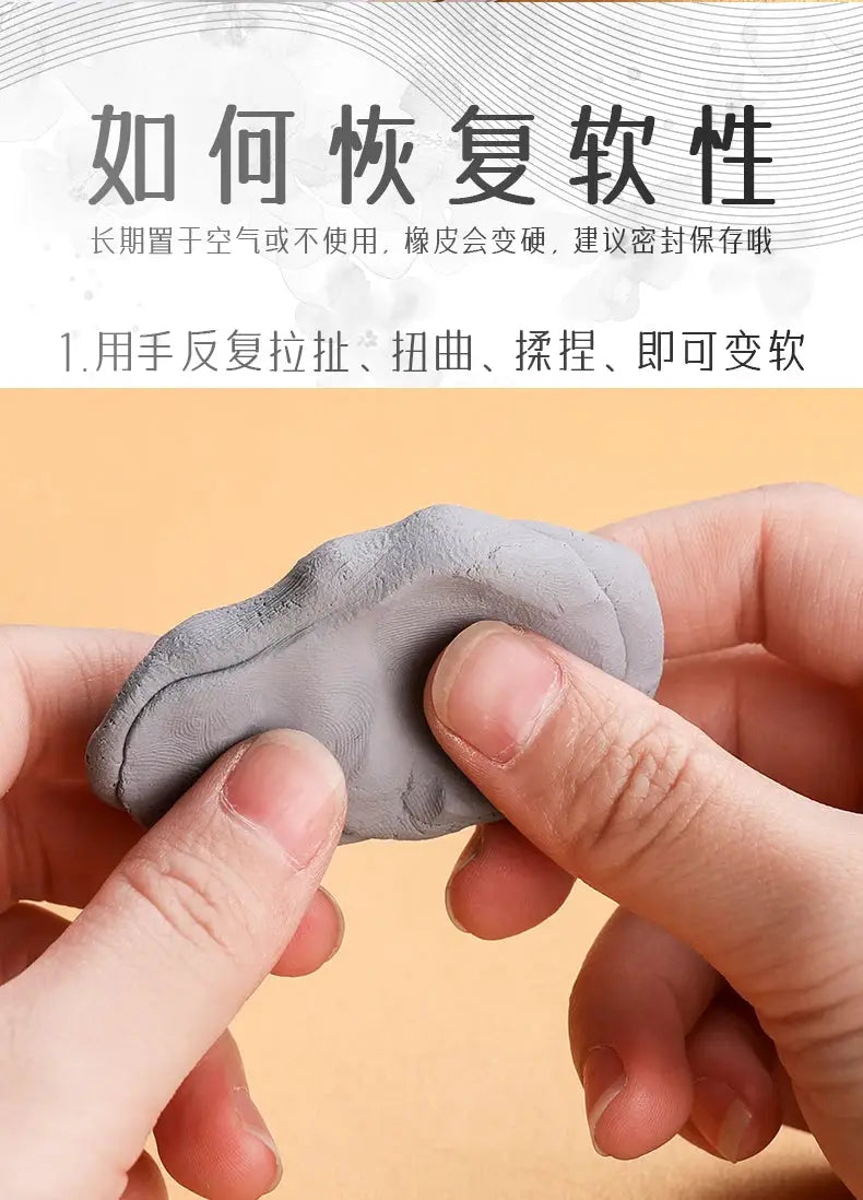 Faber-Castell 1pc kneaded eraser, gray, for drawing and charcoal/pastel correction