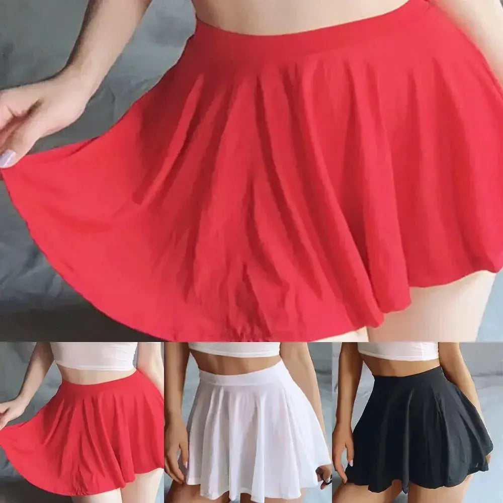 Sexy Cosplay Mini Pleated Skirt With High Stretch Chiffon For Spring And Summer Wear