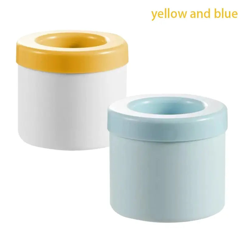 2 In 1 Ice Cube Mold And Large Silicone Ice Bucket Portable Frozen Drink Maker For Whiskey And Beer