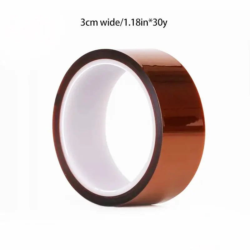 30m Long Gold Finger High Temperature Resistant Polyimide Tape PET Anti Static Lithium Battery Insulation Tape
