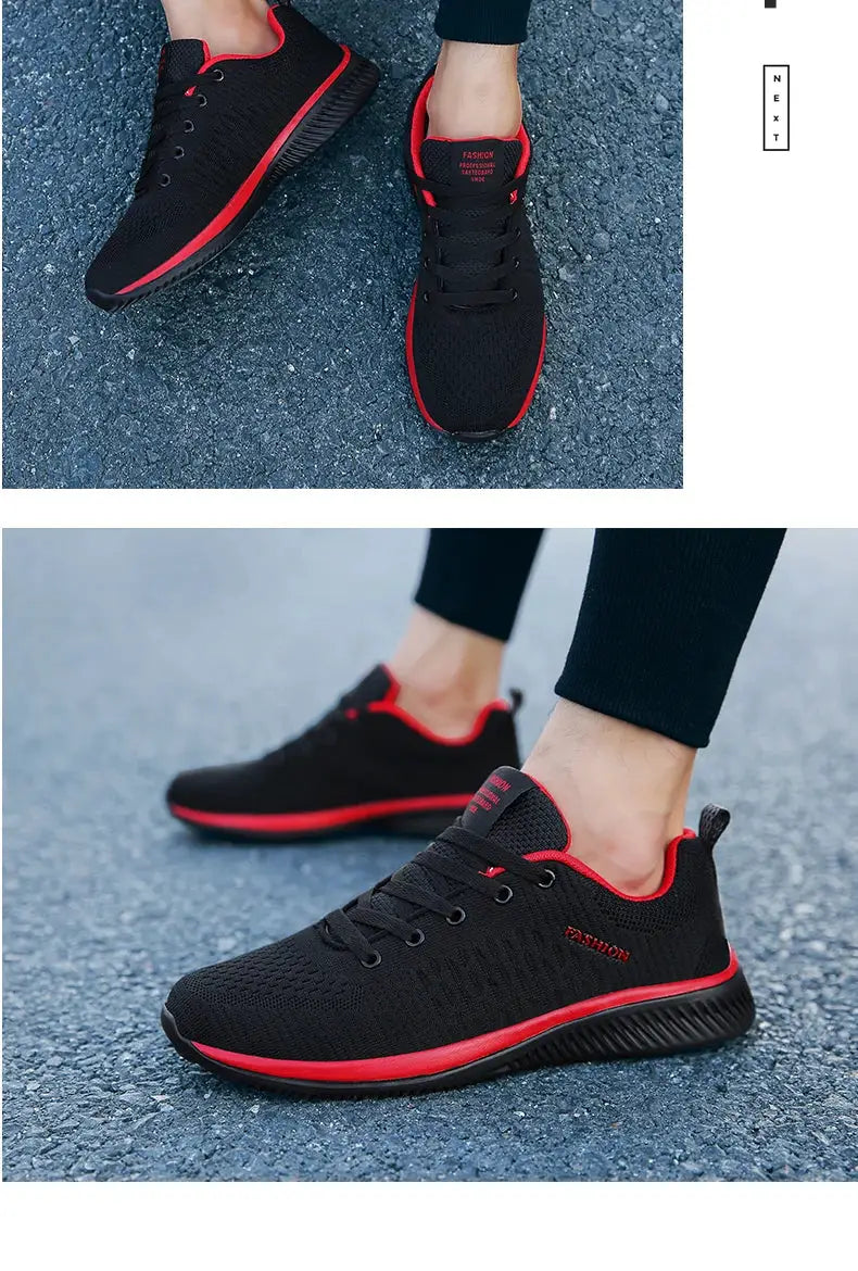 Mens Lightweight Running Shoes Breathable Comfortable Walking Sneakers