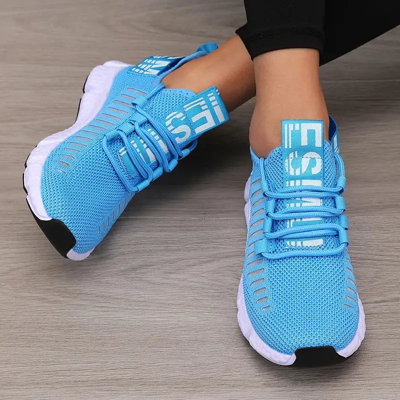 SwiftStep Womens Lightweight Mesh Sports Shoes Breathable Air Mesh Upper For Running And Walking Comfort