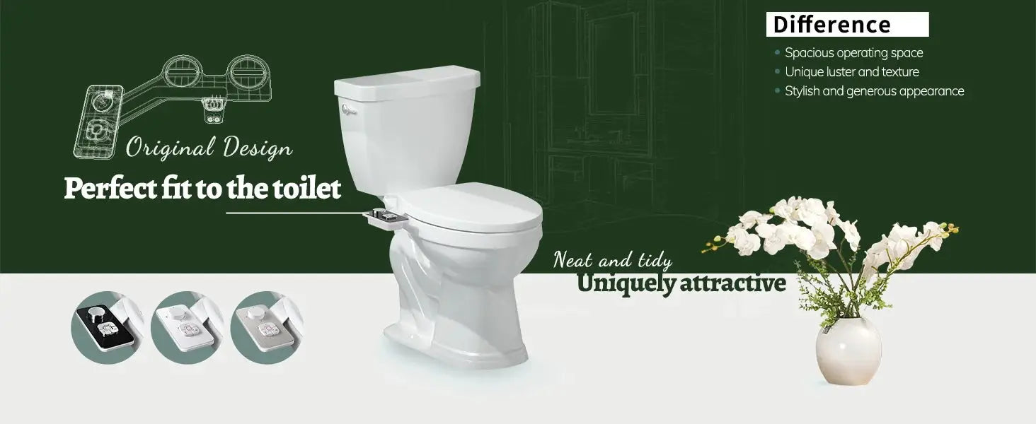 SAMODRA bidet attachment by Simples Market; non-electric cold-water toilet seat with retractable self-cleaning.