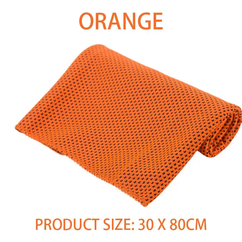Outdoor Microfiber Quick Dry Ice Towel For Sports Cooling And Fitness Camping Portable Breathable Sweat Wicking Towel